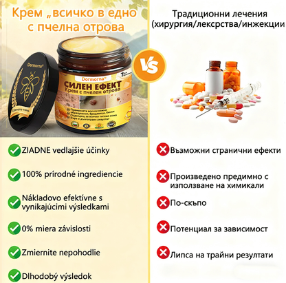 🍋‍🟩✅Dormorna® Силен ефект Крем с пчелен отрова – ✨Препоръчван от експерти по дерматология. Ефективен срещу брадавици, издутини, лезии, инфекции и белези.🐝🐝